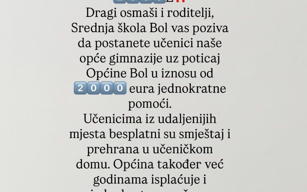 VAŽNO!!! 2000 E!!! OPĆA GIMNAZIJA!!! NOVO